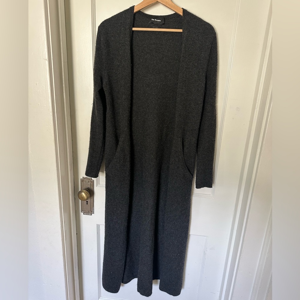 The Kooples Charcoal Cashmere Cardigan